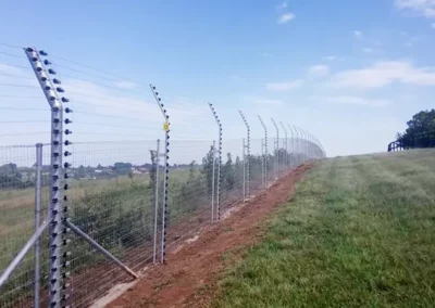24 Strand Electric Fencing Alongside Weldmesh Fencing